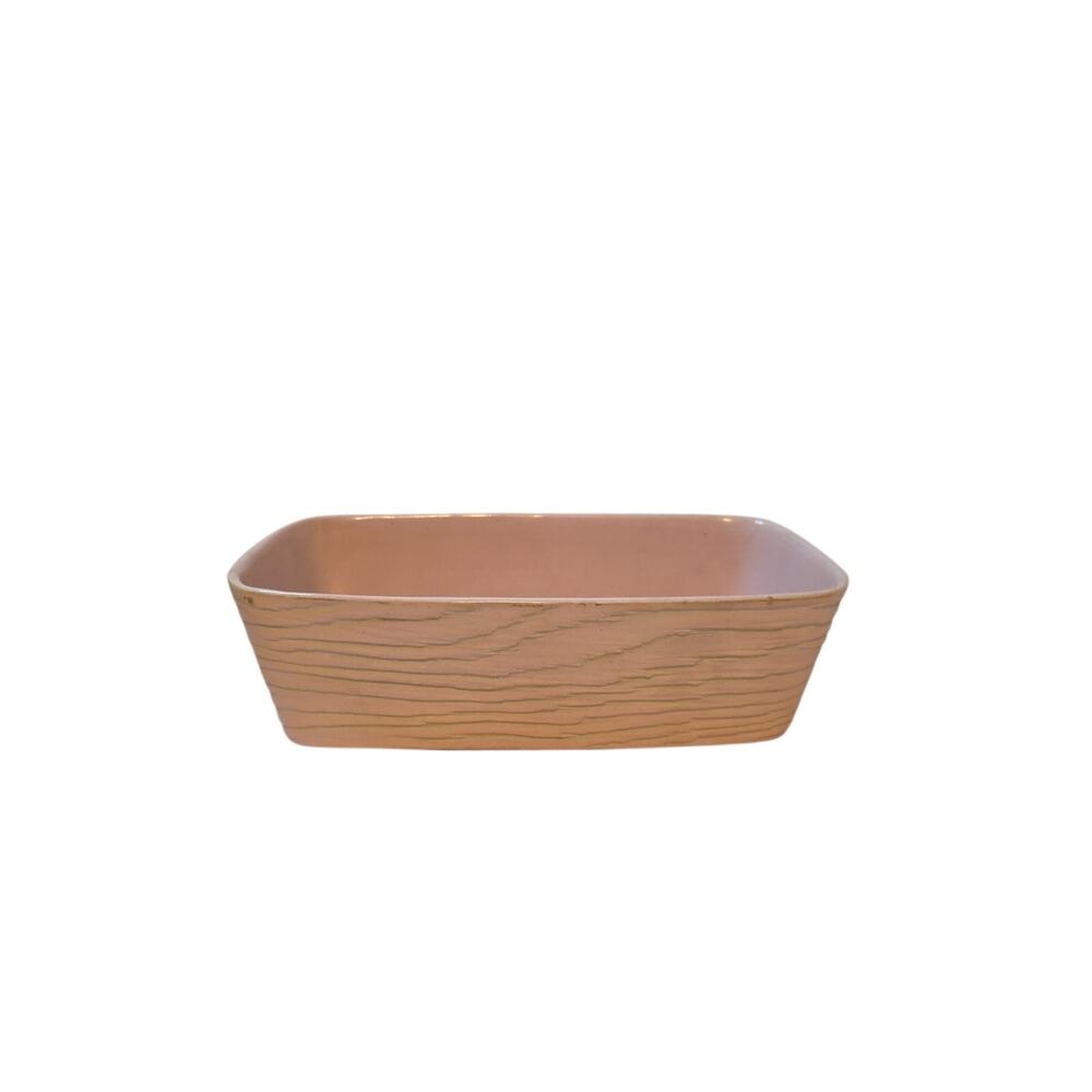 Vintage Shawnee Pink & Black Rectangle Planter USA 1205 Mid-Century Modern Pot
